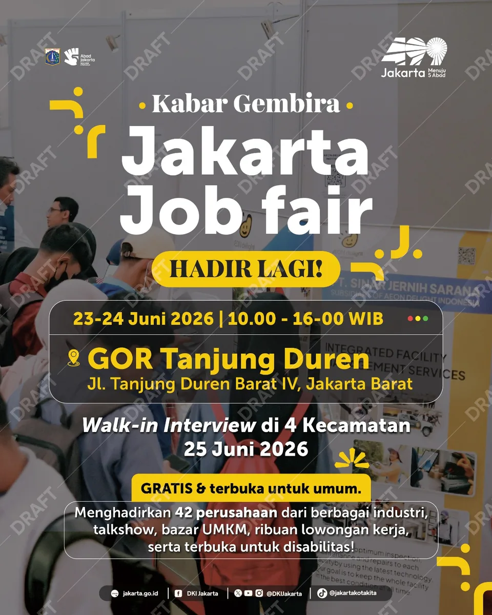 Job Fair Kabupaten Situbondo 2026 (Suku Dinas TKTE Wilayah Kabupaten Situbondo Barat) : 23-24 Juni 2026