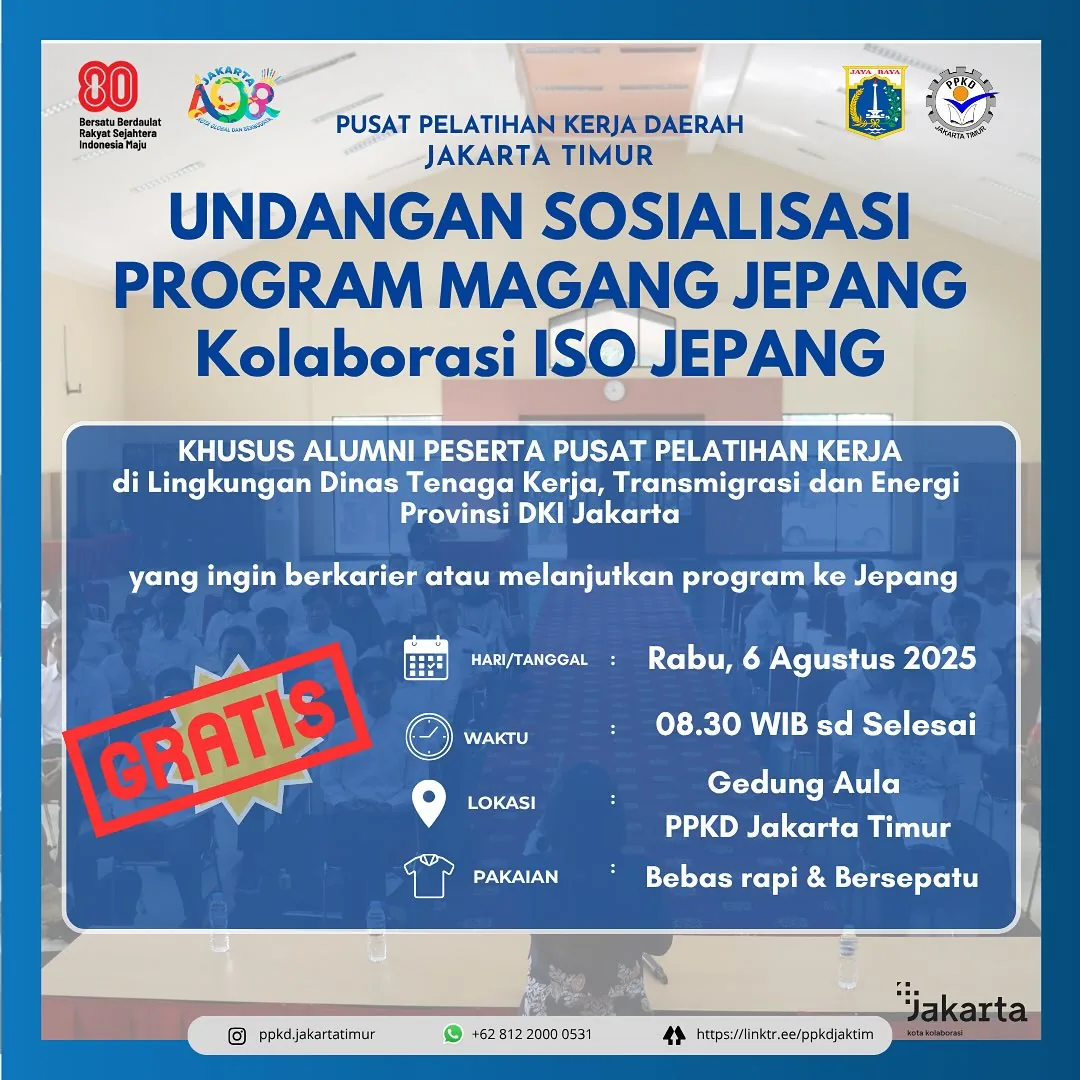 UNDANGAN SOSIALISASI PROGRAM MAGANG JEPANG – PPKD KABUPATEN SITUBONDO